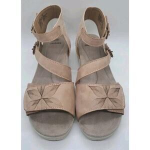 Earth Origins Slingback Sandals Womens 9 Carley Caroline Blush Pink Art To Wear